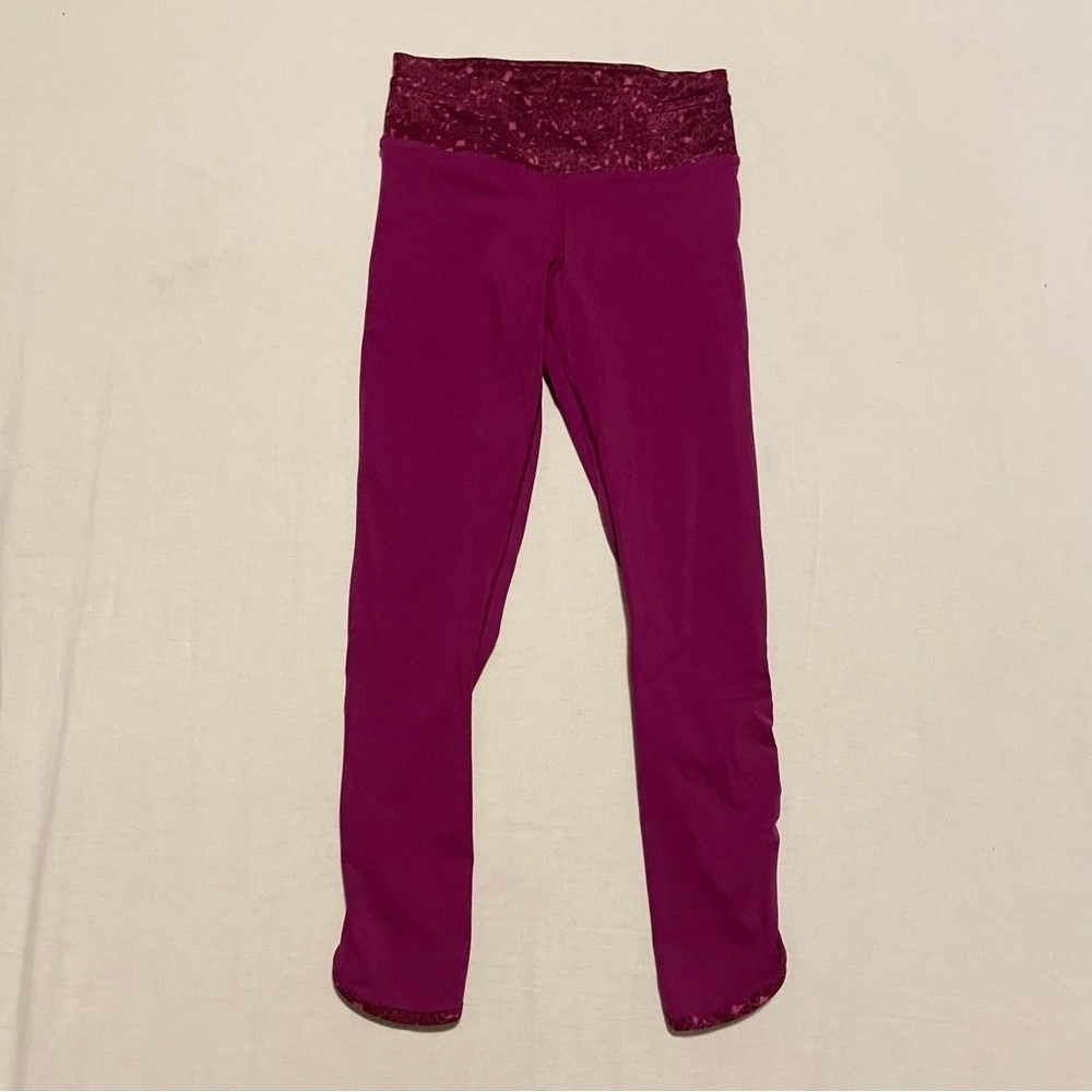 Lululemon Real Quick Run Crop Regal Plum Size 4